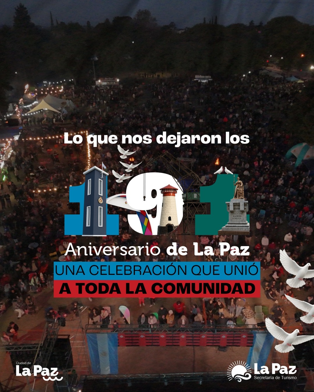 Se conoció el balance de los festejos por el 191° aniversario de La Paz